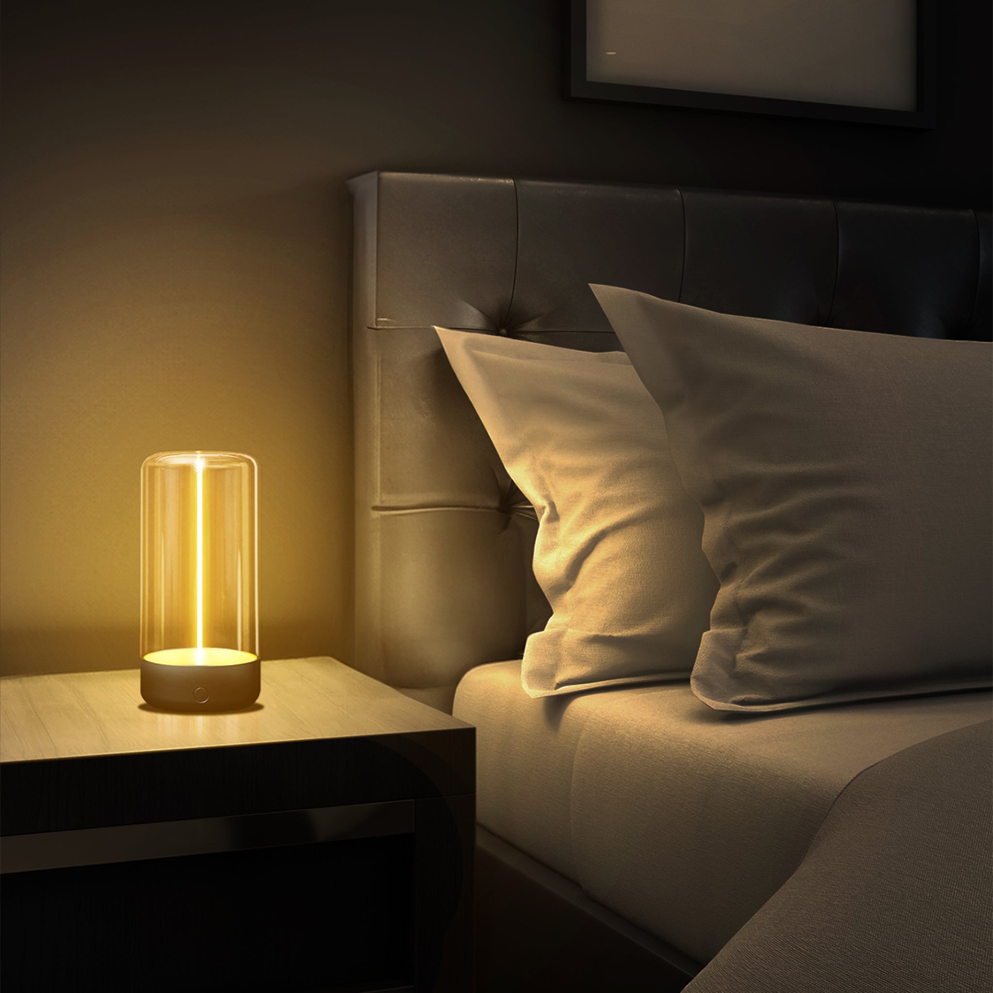 LED night light by Auge Light, a modern bedside table lamp ideal for enhancing your bedroom's ambiance.